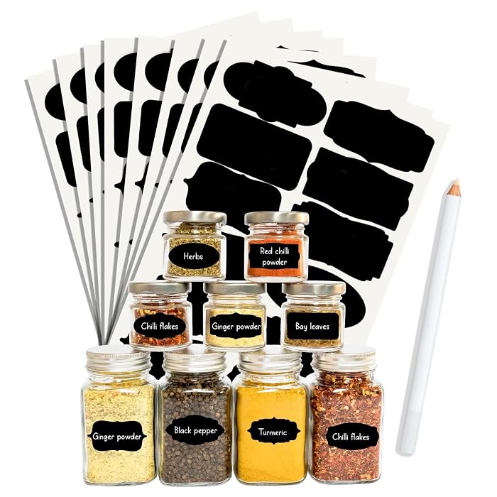 Talented Kitchen Spice Labels Mega Set, 458 Labels
